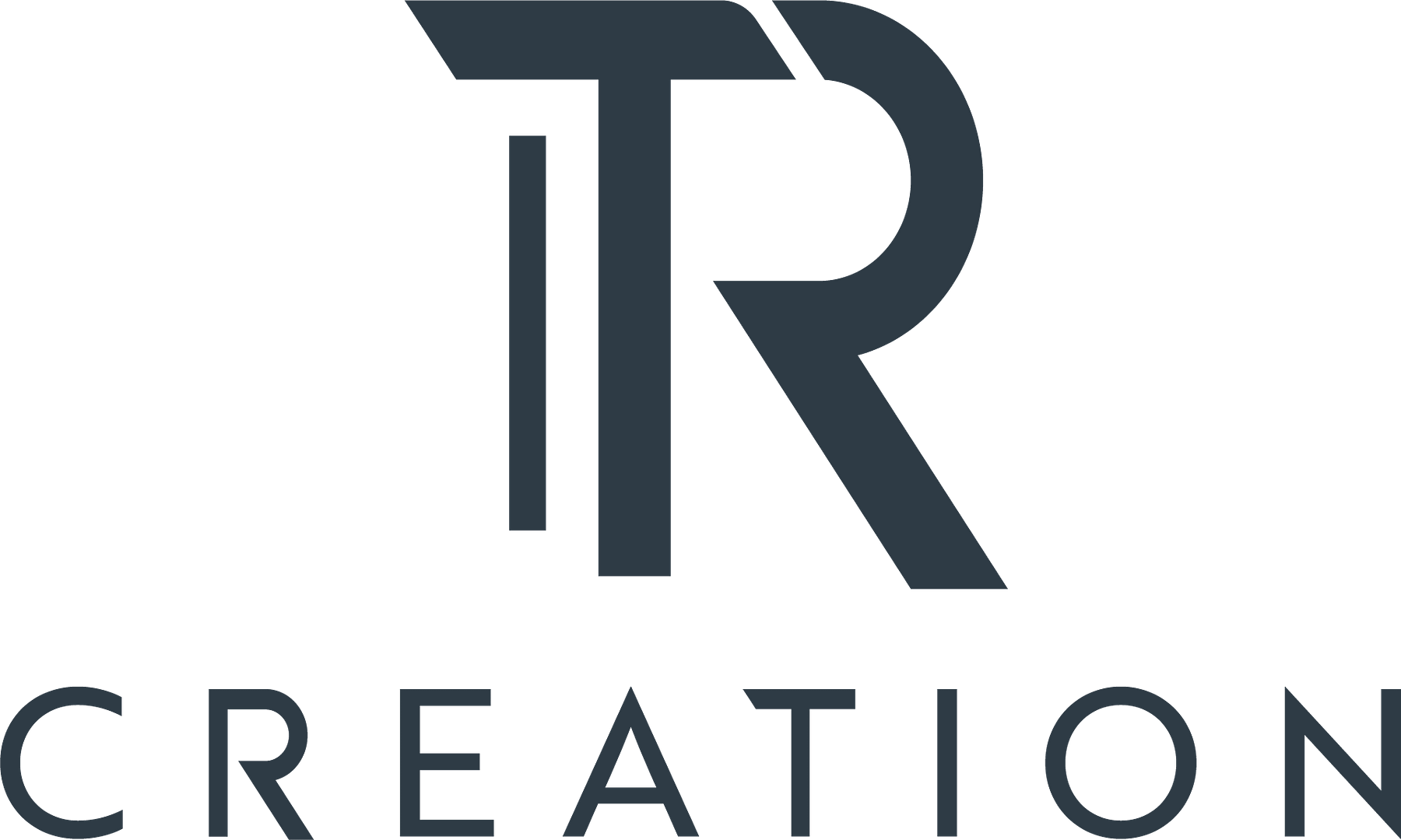 logo TR CREATION bleu
