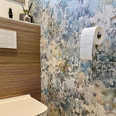 Vif Pose dun papier peint dans un toilette 2